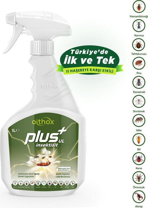 Plus Ul 1 Lt Hamam Böceği, Gümüş Böceği, Kene, Bit, Pire, , Sivrisinek, Karasinek , İlacı