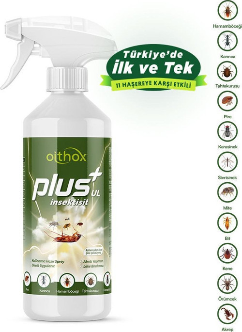 Plus Ul 500 ml Hamam Böceği, Tahta Kurusu, Sivrisinek, Karasinek, Kene, Bit, Pire, Haşere Ilacı