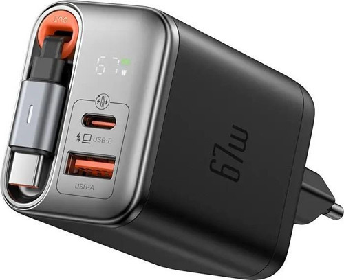 CH-4100 67W Gan Typec Kablolu Hızlı Şarj Adaptörü