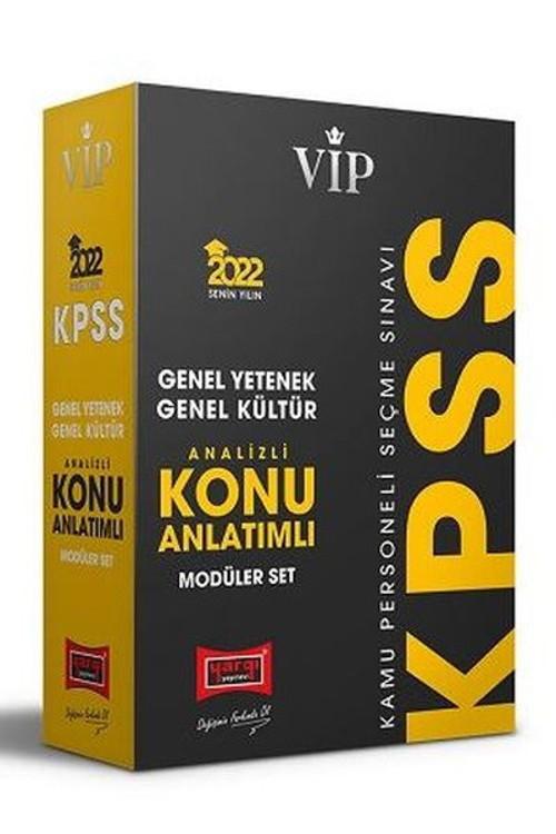 2022 VİP KPSS Genel Yetenek Genel Kültür Konu Anlatımlı Modüler Set