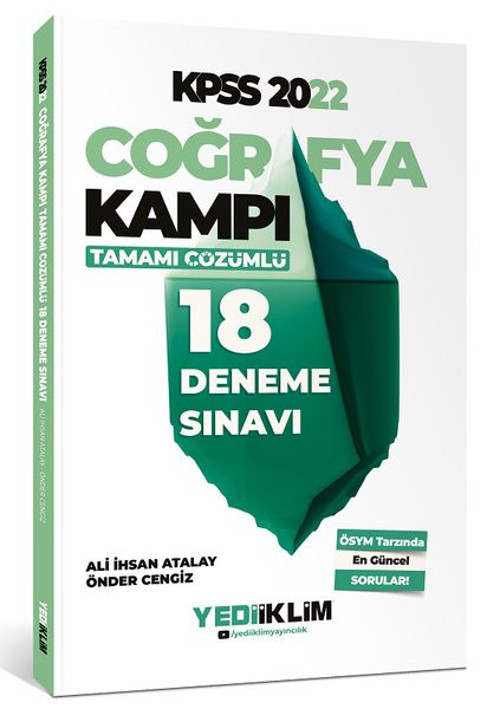 2022 KPSS Coğrafya Kampı Tamamı Çözümlü 18 Deneme Sınavı