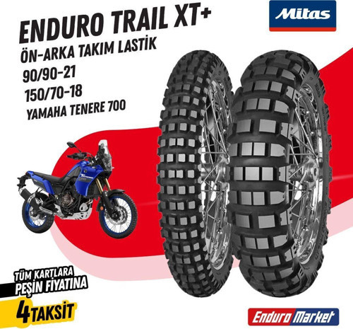 150/70-18-90-90/21 Takım MİTAS ENDURO TRAIL XT+ ARKA LASTİK