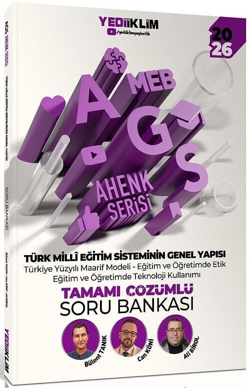 Yediiklim 2026 MEB-AGS Türk Milli Eğitim Sisteminin Genel Yapısı Soru Bankası Çözümlü Ahenk Serisi - Ali Birol, Bülent T