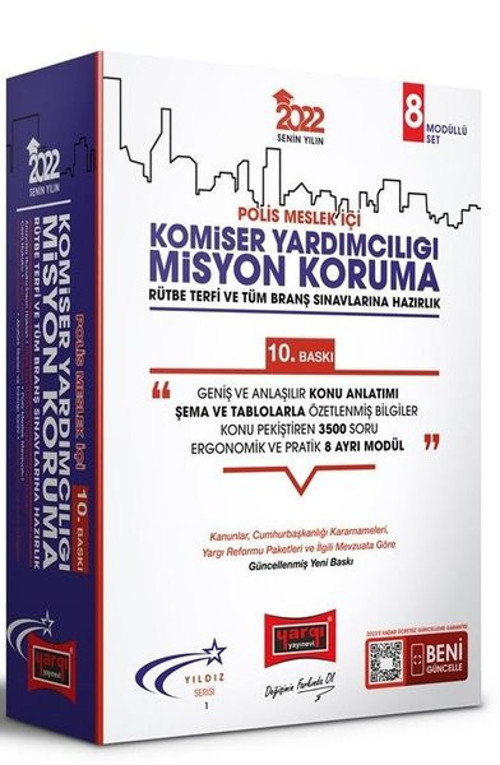 2022 Polis Meslek İçi Komiser Yardımcılığı Misyon Koruma Sınavlarına Hazırlık Yıldız Serisi Konu Anl