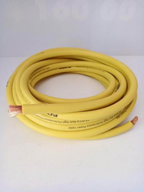 Amfi Tesisat Güç Kablosu 4ga - Xy-4 Cca Oto Anfi 4ga Power Kablosu - 5 Metre