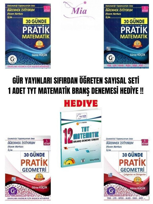 GÜR YAYINLARI SIFIRDAN ÖĞRETEN SAYISAL SETİ
