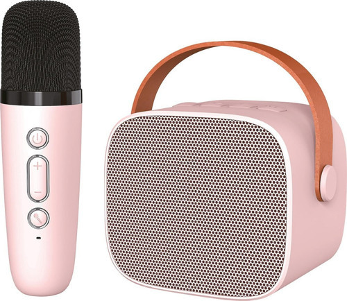 BK-320 Mikrofonlu Bluetooth Hoparlör - Pembe