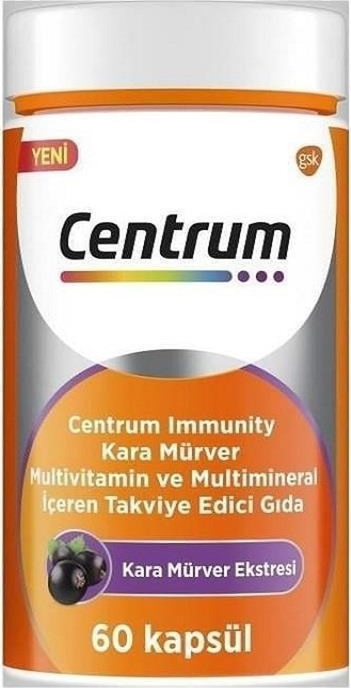 Immunity Kara Mürver Multivitamin ve Mineral 60 Kapsül