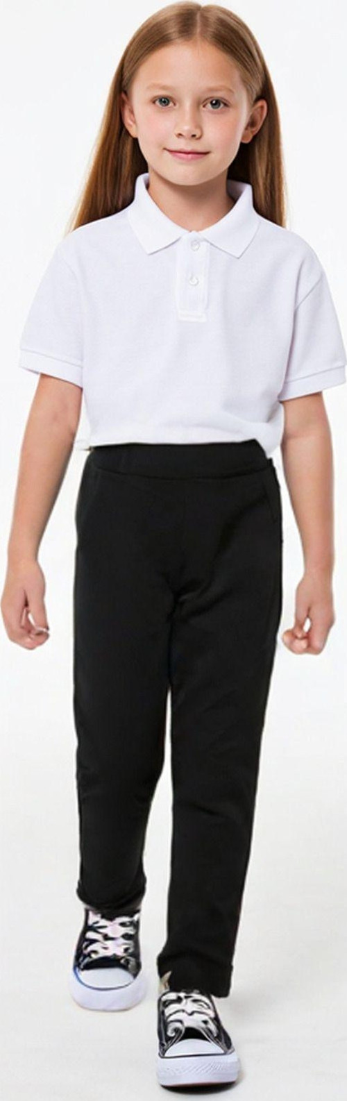 Kız Çocuk Eşofman Beli Lastikli Eşofman,Bej Renk Eşofman Alt, Keten Gabardin Kumaş Okul Eşofmanı