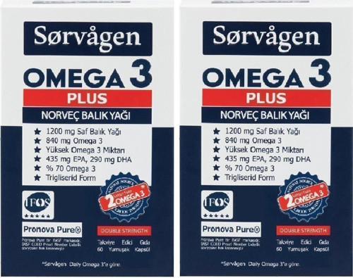 Omega 3 Plus 1200 Mg Norveç Balık Yağı 2 Adet