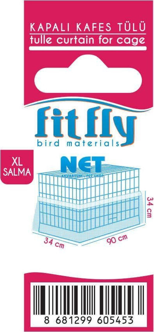 Kapalı Lüx Tül XL Salma 34x90x34