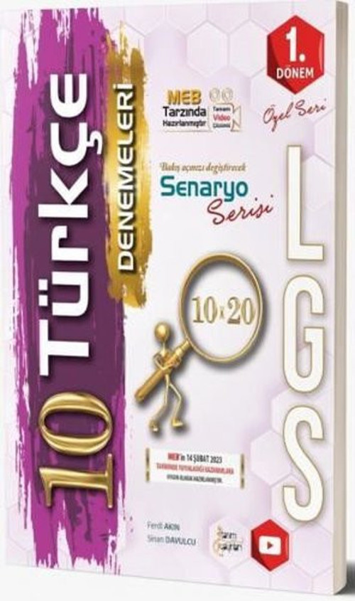 8.Sınıf LGS 1.Dönem Türkçe 10 Deneme - 2023 Özel Baskı