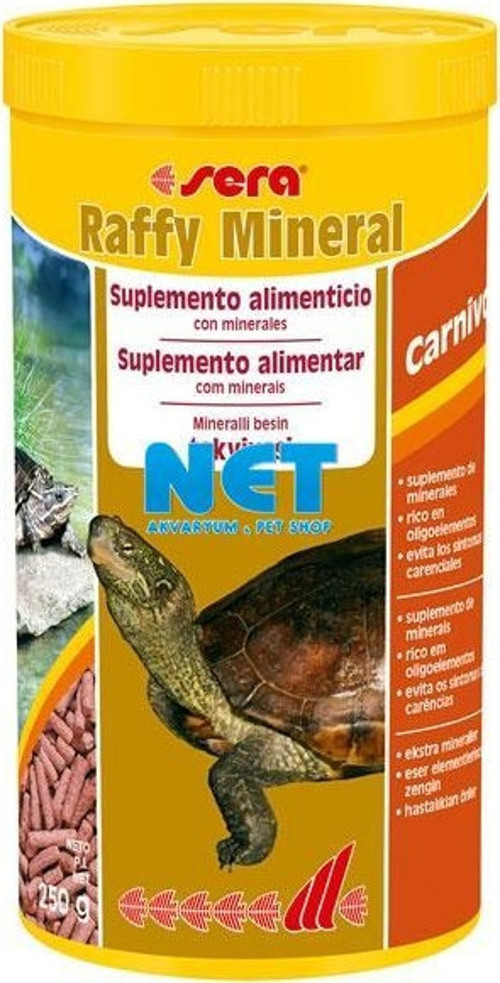 Raffy Mineral 1000 ml. Orjinal Kutusunda Kaplumbağa Yemi 250 g