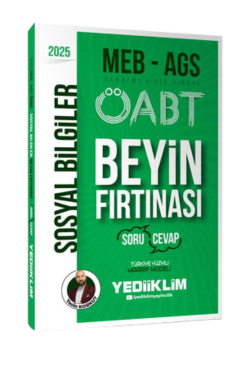 2025 MEB-AGS ÖABT Sosyal Bİlgiler Öğretmenliği Beyin Fırtınası Soru-Cevap-YEP YENİ