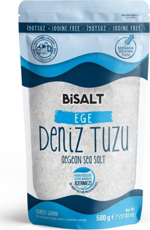Ege Deniz Tuzu Sofrada Öğütme 500 G