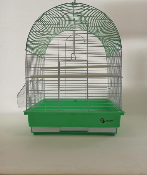 2 Kapı Davul Kuş Kafes 35x28x46 cm Yeşil