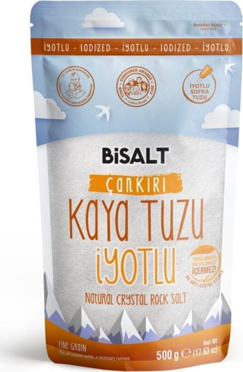 Çankırı Kaya Tuzu Ince Iyotlu 500 G