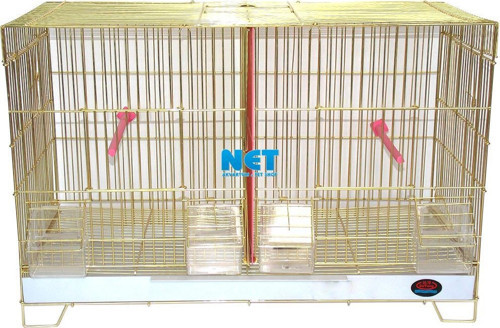 Çifthane Kafes 59x26x39 cm A503G Gold Pirinç Renk