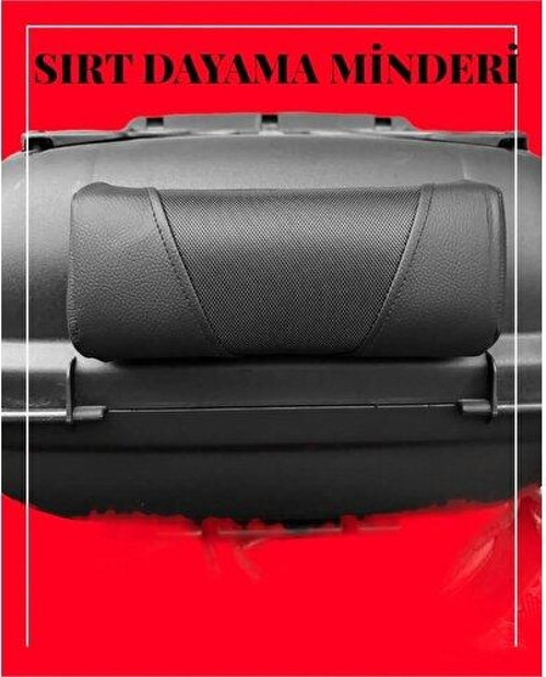 Motosiklet Topcase Çanta Sırt Dayama Minderi Universal Premium Cırtlı Model Çanta Sırt Dayama