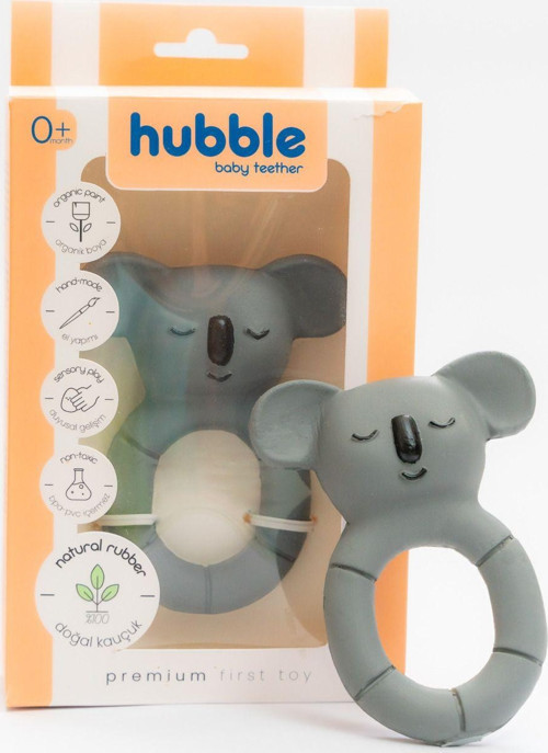 Bebek Diş Kaşıyıcı Ve Oyuncak - Koala Halkalı Şekilli Dişlik (%100 Doğal Kauçuk)