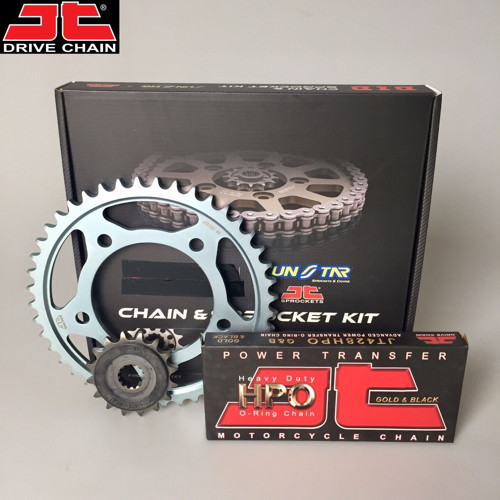 ZİNCİR DİŞLİ SETİ APRILIA TUONO 125cc ZİNCİR: JT-428ORING GOLD-136 ÖN-ARKA DİŞLİ: 13T-60T 2017-2021