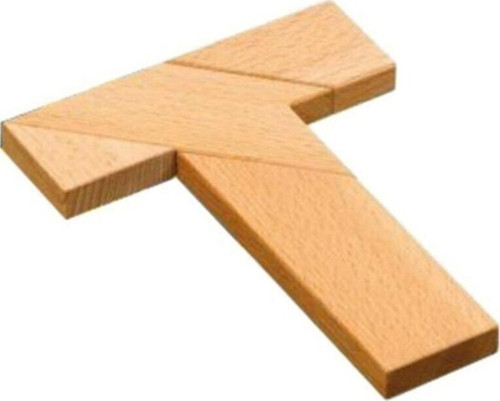 Doğal Ahşap T Tangram Akıl Zeka Mantık Oyunu