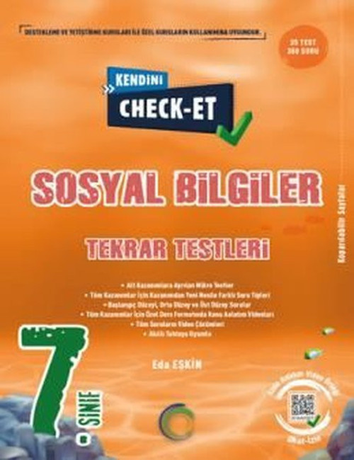 7. Sınıf Kendini Check - Et Sosyal Bilgiler Tekrar Testleri