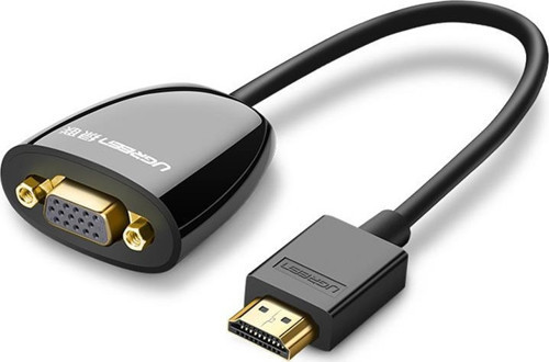 HDMI to VGA Dişi Çevirici Adaptör Siyah, 40253