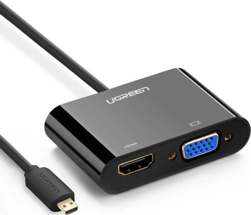 Micro HDMI to HDMI VGA Aux Dönüştürücü Adaptör
