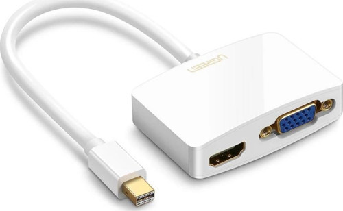 Mini DP to HDMI VGA Dönüştürücü Beyaz