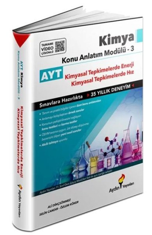 AYT Kimya Konu Anlatım Modülü 3 (Kimyasal Tepkimelerde Enerji-Hız)