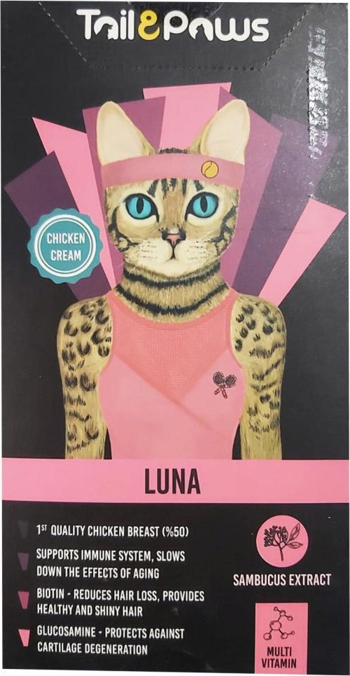 Tail Paws Luna Multivitamin Sıvı Kedi Ödülü 15gr (5'li)