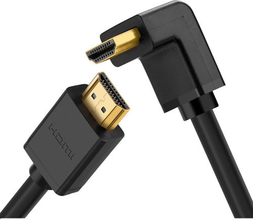 HDMI kablosu 4K açılı 1M 90 derece açılı fiş HDMI açılı kablo 2.0 18 Gbit/s Ethernet HDR 3D ARC destekler, PC, Blue-ray oynatıcı, Xbox360, PS3, PS4 vb. ile uyumludur