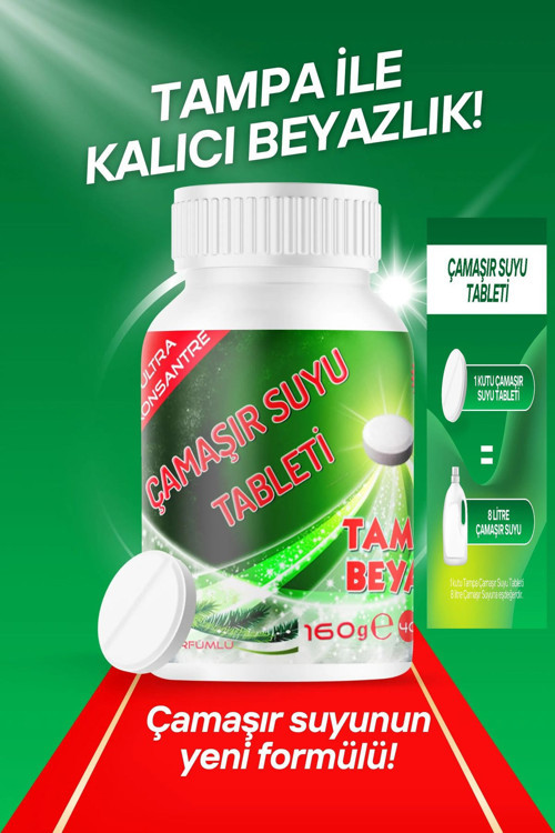 Ultra Konsantre Çamaşır Suyu Tableti 160Gr 1 Adet