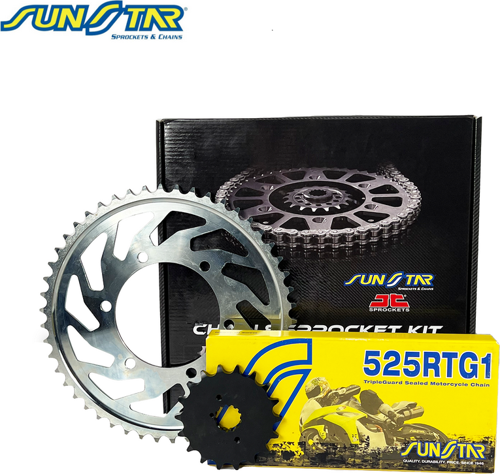 ZİNCİR DİŞLİ SETİ APRILIA TUONO R FACTORY 1000cc ZİNCİR: 525RTG1 Gold-106 ÖN DİŞLİ: 16T ARKA DİŞLİ: JT 4