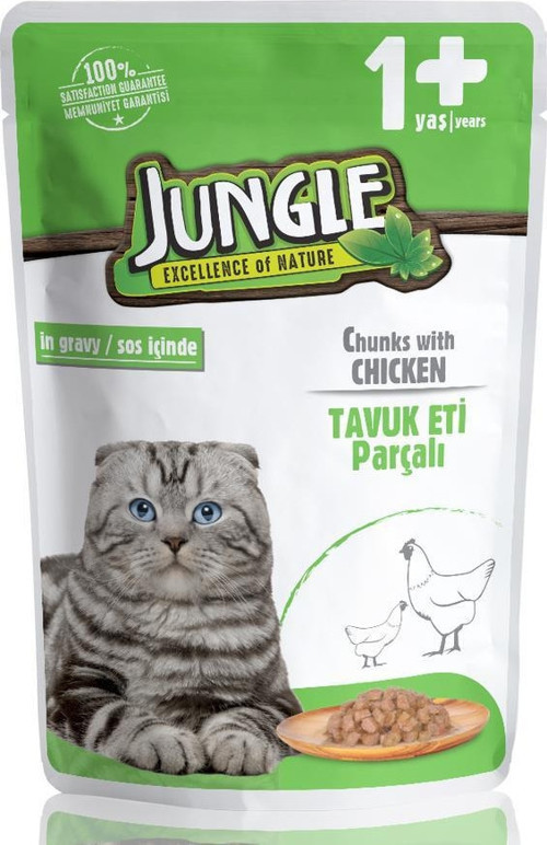 24 Adet 100 gr Kedi Tavuklu Jelli Yaş Mama