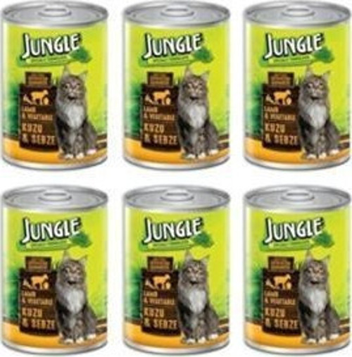 6 Adet Kedi 415 gr Kuzu Etli-Sebzeli Konser
