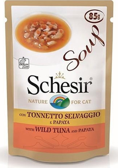 Ton Balıklı ve Papayalı Tahılsız Yetişkin Kedi Çorbası 85gr