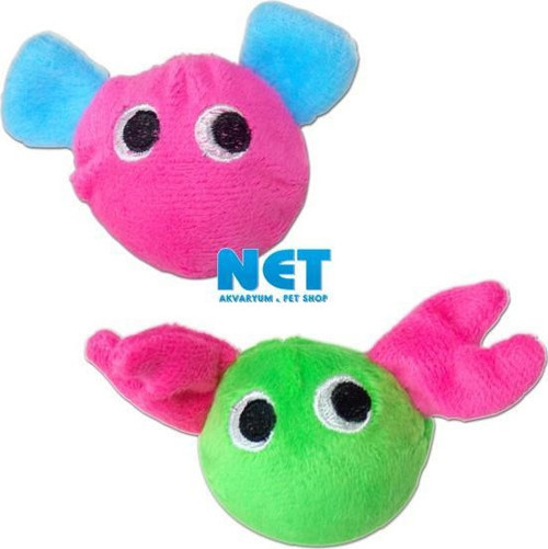 İKİLİ PELUŞ TOP KRAFTLI KEDİ OYUNCAĞI