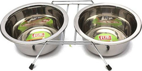 16 Oz. KE-3272D Tel Ayaklı Çelik Mama Kabı 0.47 L