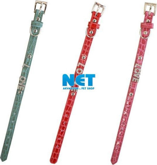 Deri Köpek Boyun Tasma 42 Cm M Yeşil