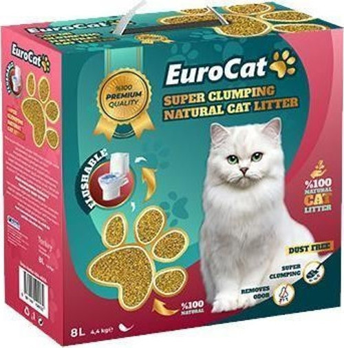 Topaklanan Doğal Kedi Kumu 8 Lt.