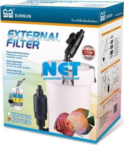 HW-603B Mini Dış Filtre 400 L/H 6 w