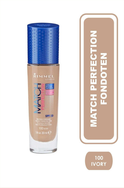 Rımmel London Fondöten - Match Perfection 100 Ivory 3614220954011