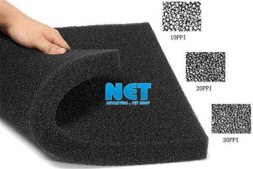 Filtre Süngeri İnce Gözenekli Siyah 30 PPI 50x25x5