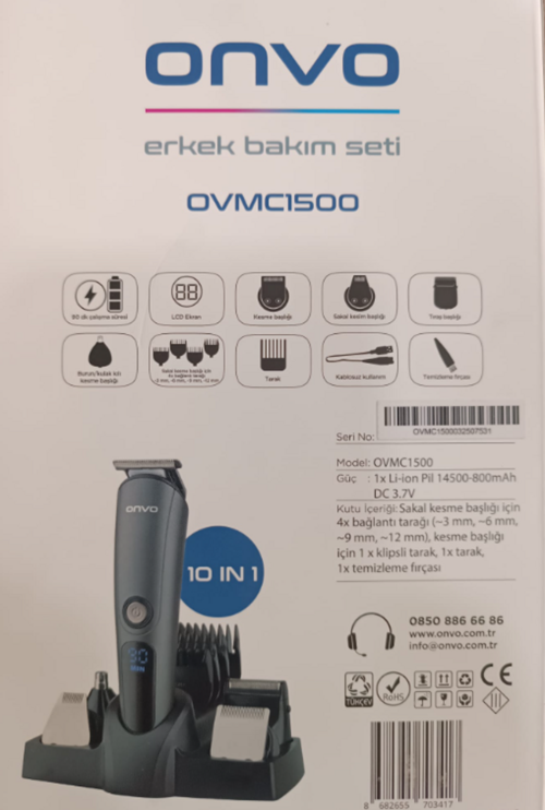 Erkek Bakım Seti OVMC1500