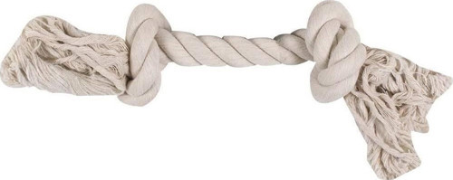 2 Düğümlü bej ip S 22 cm Köpek Oyuncağı