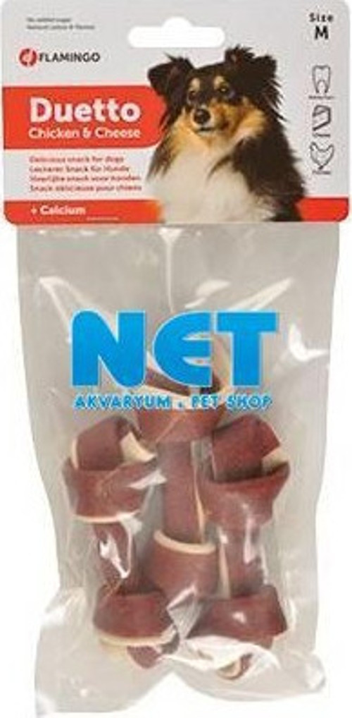 Duetto Tavuk ve Peynirli Köpek Ödülü 120g Medium 3 Parça 120gr