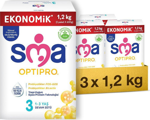 Optipro Probiyotik 3 1- 3 Yaş Devam Sütü 1200 Gr X 3 Adet