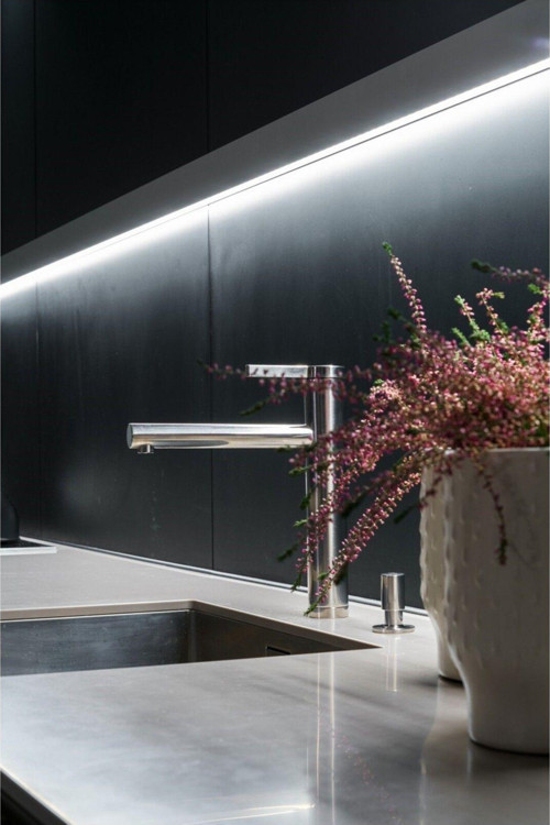 Çıt Çıt Anahtarlı Dekoratif Mutfak Tezgah Altı Led Lineer Aydınlatma - 100Cm - 6500K Beyaz Işık